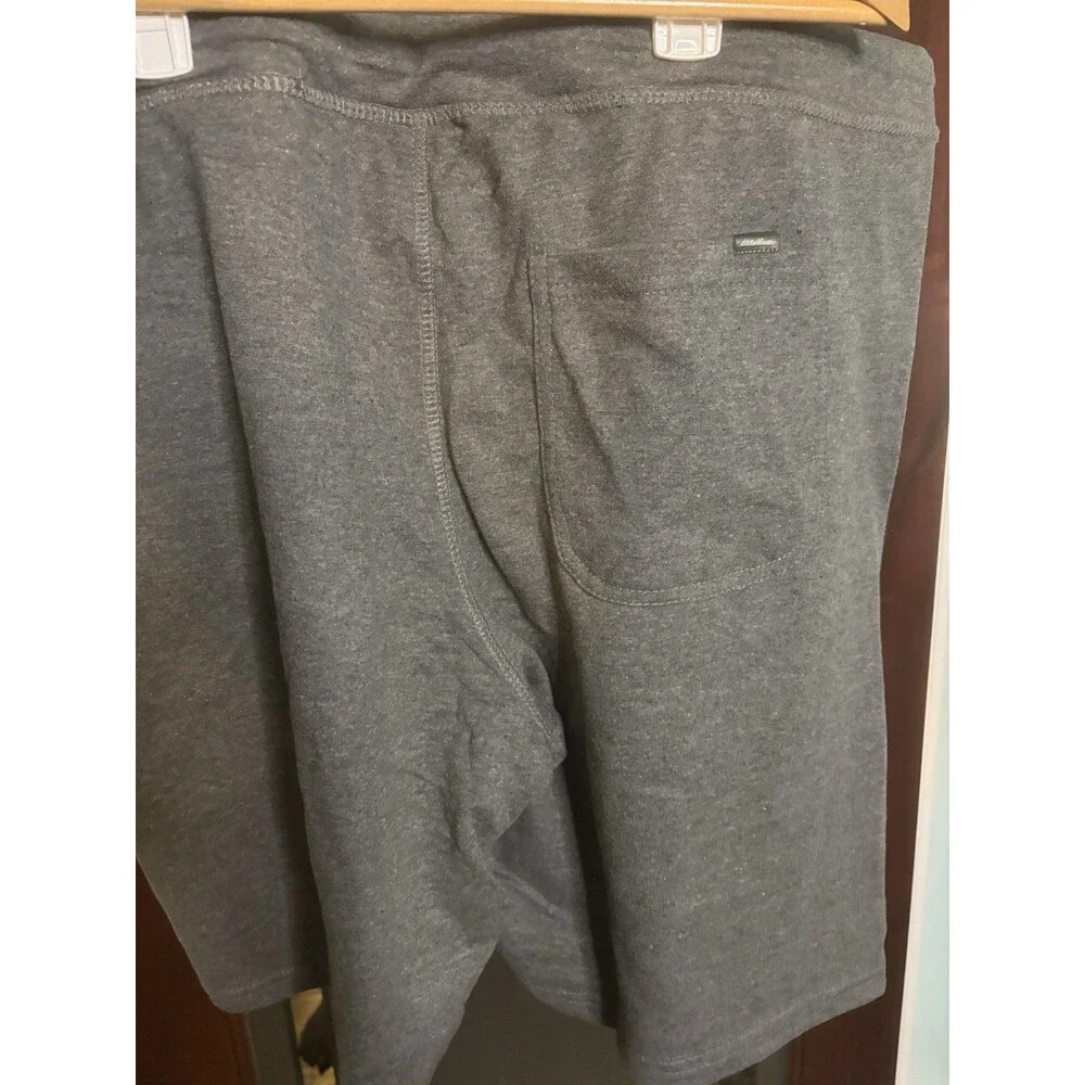 New Eddie Bauer Gray Lounge COMFY Shorts Zipper Pockets Size XXL